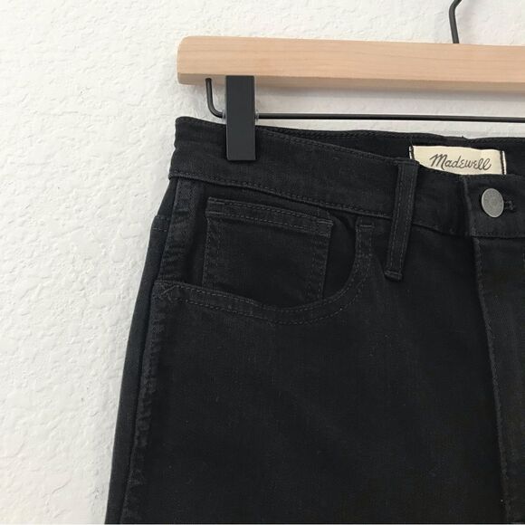 New! Madewell 10" High Rise Roadtripper Supersoft Davie Wash Knee Rip Jeans - Picture 8 of 14